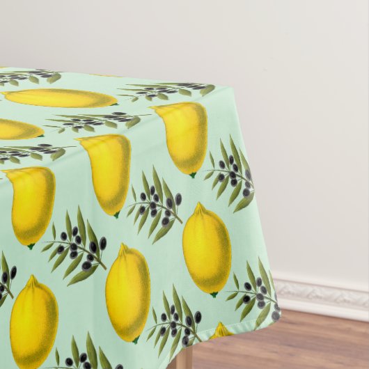 Lemon en Olijven Rustic Modern Pattern Tafelkleed (Voorbeeld)