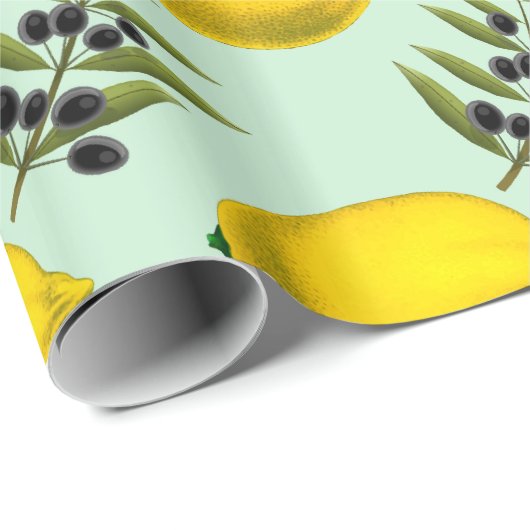 Lemon en olives Forever Cadeaupapier (Rol Hoek)
