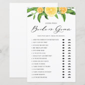 Lemon en Oranje Vrijgezellenfeest (Voorkant / Achterkant)