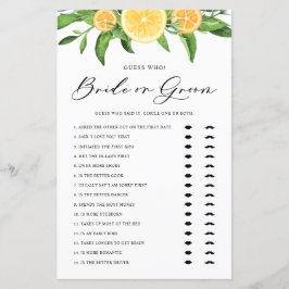 Lemon en Oranje Vrijgezellenfeest