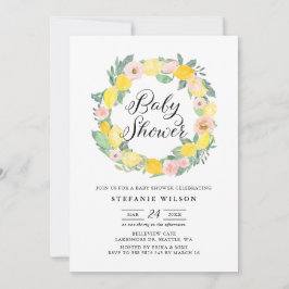 Lemon en Roze Roze Vrijgezellenfeest Uitnodigen