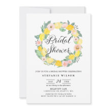 Lemon en Roze Roze Vrijgezellenfeest Uitnodigen