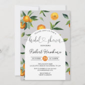 Lemon en Sinaasappels Bridal Shower Invitation Kaart (Voorkant)