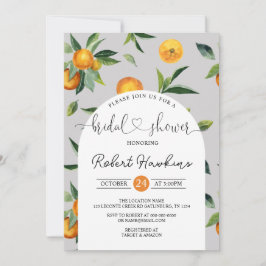 Lemon en Sinaasappels Bridal Shower Invitation Kaart
