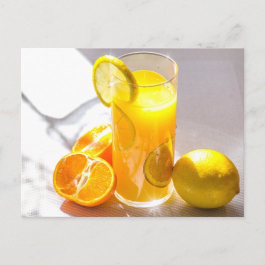 Lemon en Sinaasappels Fotografie op fruit Briefkaart (Voorkant)