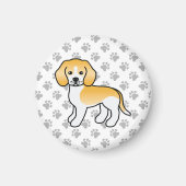 Lemon en White Beagle Cute Dog Magneet (Voorkant)