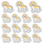 Lemon en White Beagle Cute Dogs Sticker (Voorkant)
