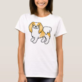 Lemon en White Japanese Chin Cute Dog T-shirt (Voorkant)