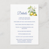 Lemon Enclosure Card Details Informatiekaartje (Voorkant)