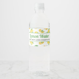 Lemon Essential Oil Class Waterfles Etiket