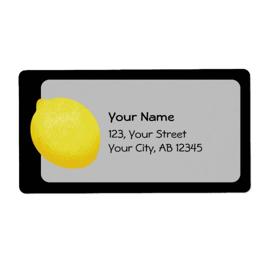 Lemon Etiket (Voorkant)
