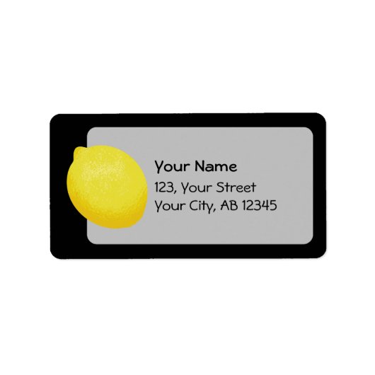 Lemon Etiket (Voorkant)
