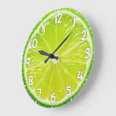 Lemon Face Wall Clock – Fresh Citrus Kitchen Home Grote Klok (Hoek)