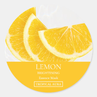 Lemon Facial Mask Label