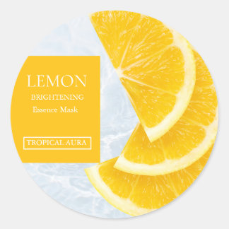 Lemon Facial Mask Label