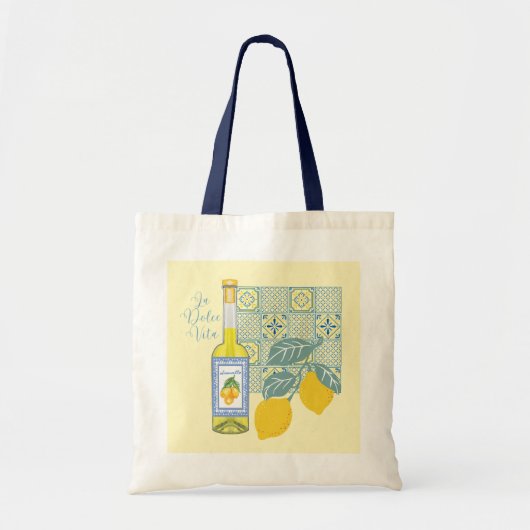 Lemon Farm Retro Tote Bag (Voorkant)