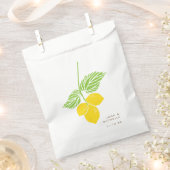 Lemon Favor Bag, bruiloft, douchebeugel Bedankzakje (Geknipt)