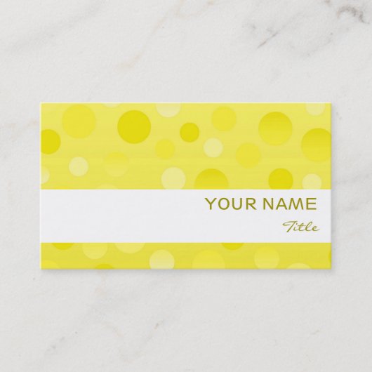 Lemon Fizz-visitekaartje witte streep Visitekaartje (Voorkant)