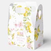 Lemon Floral 1st Birthday Bedankdoosjes (Geopend)