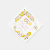 Lemon Floral Birthday Servet (Hoek)