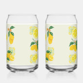 Lemon Floral Blikvorm Glas (Links)
