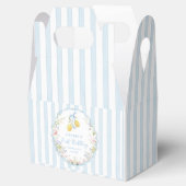 Lemon Floral Blue Birthday Favor Box Bedankdoosjes (Geopend)