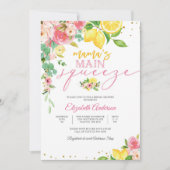Lemon Floral Bridal Shower Invitation Kaart (Voorkant)