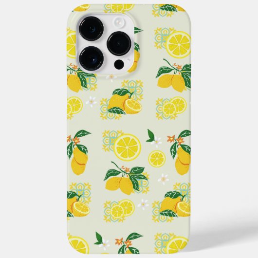 Lemon Floral Case-Mate iPhone Case (Achterkant)