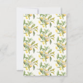 Lemon Floral Dank u kaarten (Achterkant)