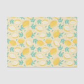 Lemon Floral Fruit Pattern Departementpapier Tissuepapier (Voorkant)