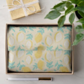 Lemon Floral Fruit Pattern Departementpapier Tissuepapier (Geschenk)