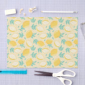 Lemon Floral Fruit Pattern Departementpapier Tissuepapier (Craft)