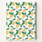 Lemon Floral Personalized Notitieboek (Achterkant)