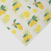 Lemon Floral Tissuepapier (Detail)