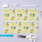 Lemon Floral Tissuepapier (Craft)