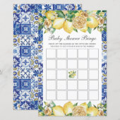 Lemon Floral Vrijgezellenfeest Bingo Party Game (Voorkant / Achterkant)