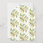 Lemon Floral Vrijgezellenfeest Kaart (Achterkant)