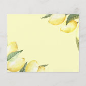 Lemon Floral Waterverf Hartelijk dank (Achterkant)