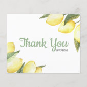 Lemon Floral Waterverf Hartelijk dank (Voorkant)