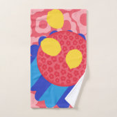 Lemon Flower Bord Bad Handdoek (Handdoek)