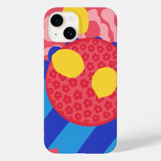 Lemon Flower Bord Case-Mate iPhone Case (Achterkant)