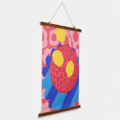 Lemon Flower Bord Hangend Wandkleed (Gebogen)
