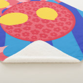 Lemon Flower Bord Sherpa Deken (3/4)