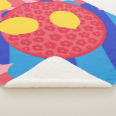 Lemon Flower Bord Sherpa Deken (3/4)