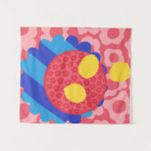 Lemon Flower Bord Wandkleed (Voorkant (horizontaal))