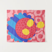 Lemon Flower Bord Wandkleed (Voorkant (horizontaal))