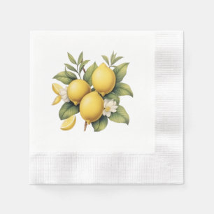  Lemon Flower Yellow Kitchen Servet