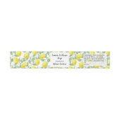 Lemon Foliage Artisanal Soap Band Wrap | Verpakkin Uitnodigingen Wikkel (Vlak)