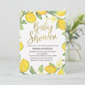 Lemon foliage met uitnodiging tot het indienen van (Staand voorkant)