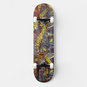 Lemon Font Graffiti Persoonlijk Skateboard